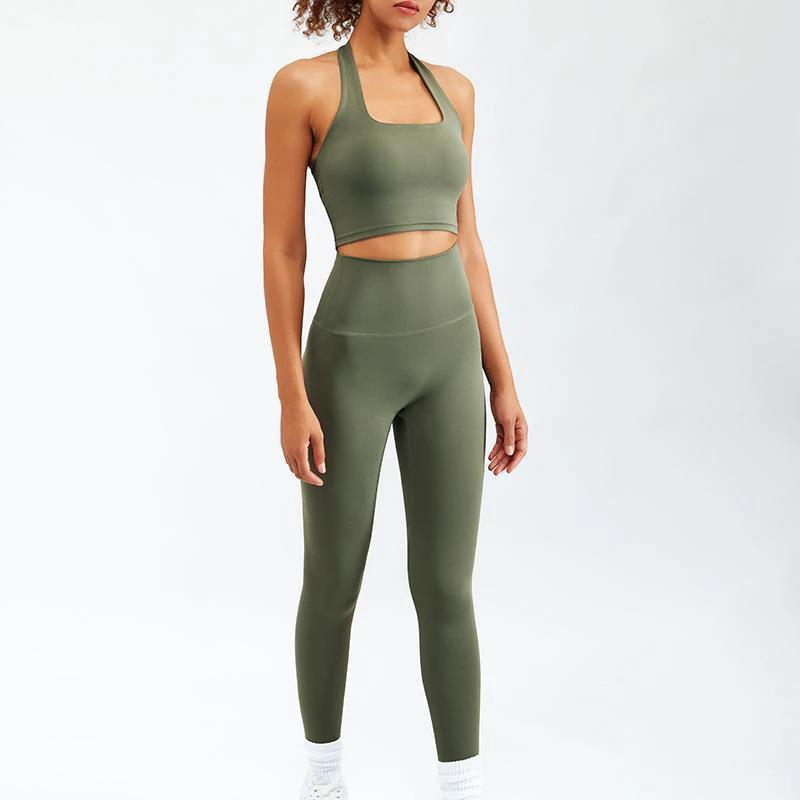 Nude Feel Yoga Long-sleeve Zipper Workout Clothes Suit
