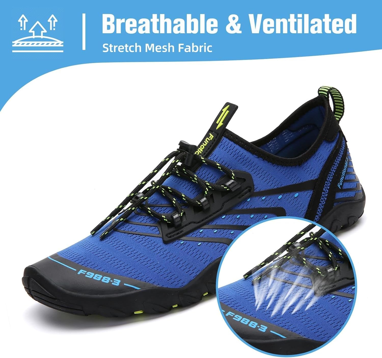 Womens Mens Water Shoes Barefoot Aqua Shoes Quick Dry Beach Swim Shoe for Diving Kayaking Surfing Water Sports